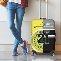 Custom Cricket AUNZ Spirit Luggage Cover Aussie New Zealand Retro Edition - Polynesian Pride