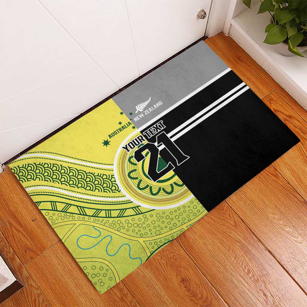 Custom Cricket AUNZ Spirit Rubber Doormat Aussie New Zealand Retro Edition LT9 - Polynesian Pride
