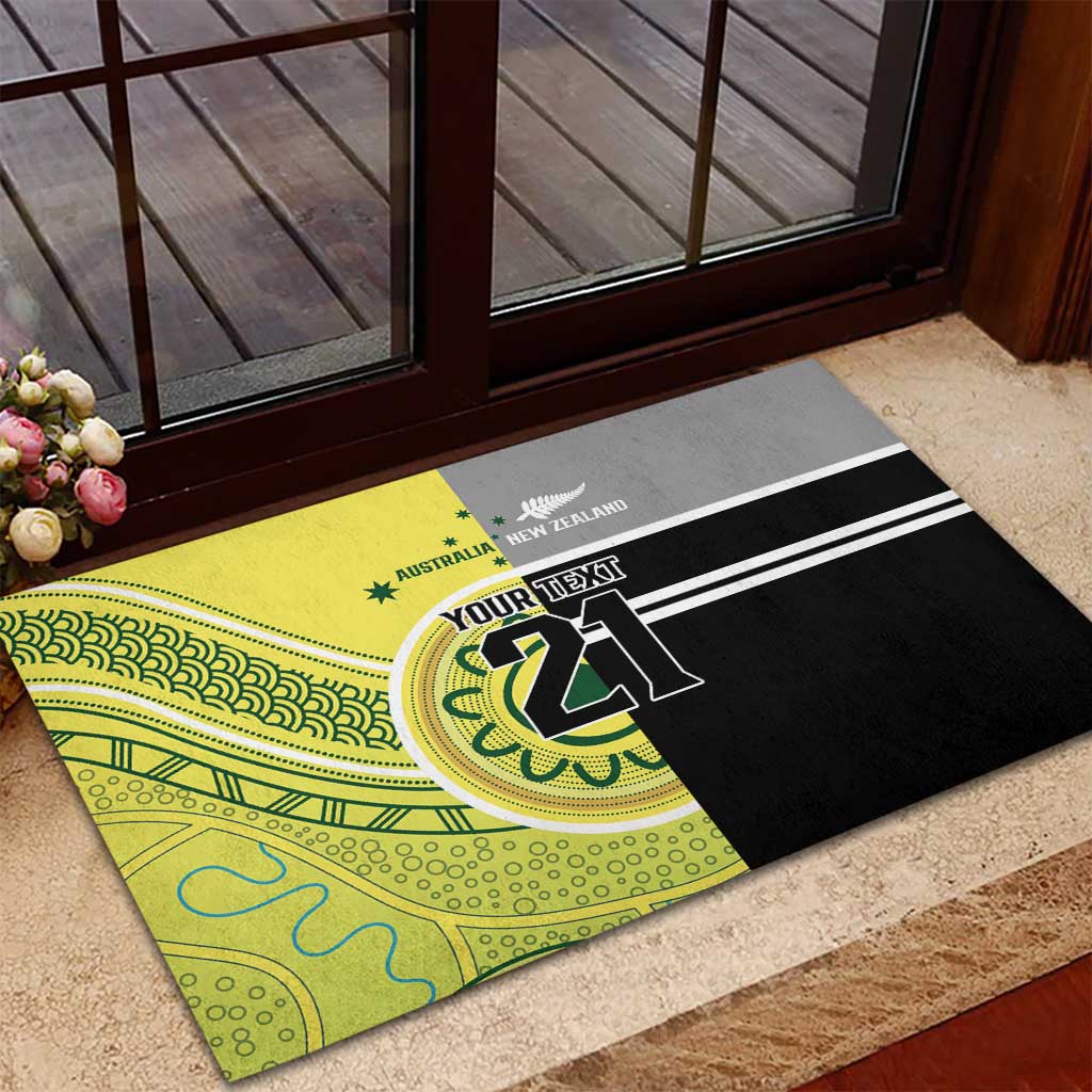 Custom Cricket AUNZ Spirit Rubber Doormat Aussie New Zealand Retro Edition LT9 - Polynesian Pride