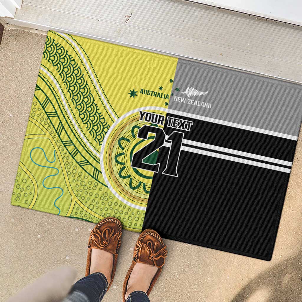 Custom Cricket AUNZ Spirit Rubber Doormat Aussie New Zealand Retro Edition LT9 - Polynesian Pride
