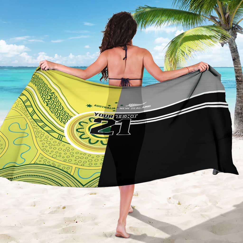 Custom Cricket AUNZ Spirit Sarong Aussie New Zealand Retro Edition - Polynesian Pride