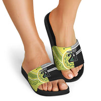 Custom Cricket AUNZ Spirit Slide Sandals Aussie New Zealand Retro Edition - Polynesian Pride