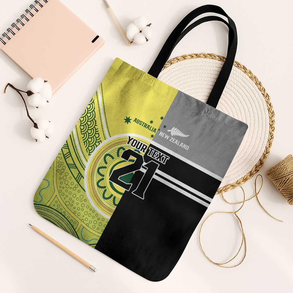 Custom Cricket AUNZ Spirit Tote Bag Aussie New Zealand Retro Edition - Polynesian Pride