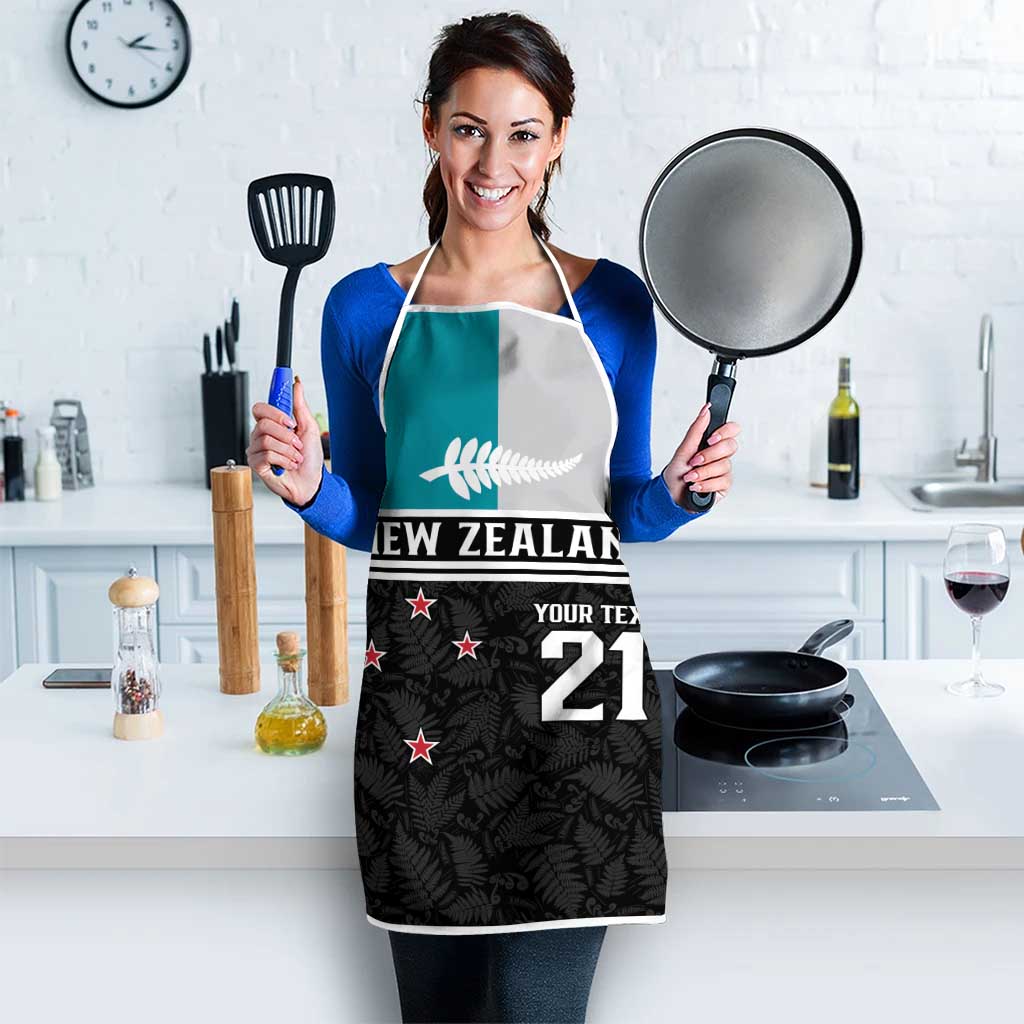 Custom NZ Cricket Pride Apron Silver Fern Fan Supporter Apparel - Polynesian Pride