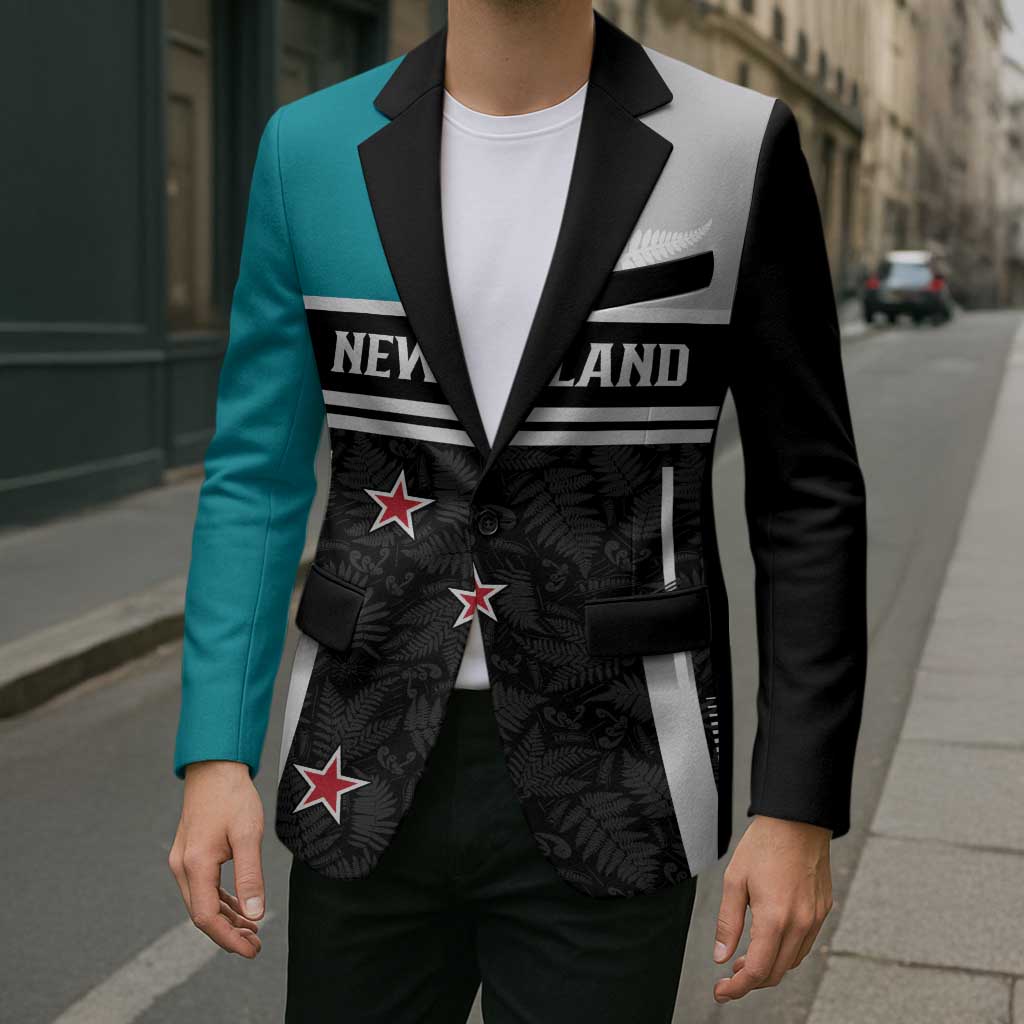 Custom NZ Cricket Pride Blazer Silver Fern Fan Supporter Apparel - Polynesian Pride