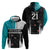 Custom NZ Cricket Pride Hoodie Silver Fern Fan Supporter Apparel - Polynesian Pride