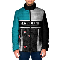 Custom NZ Cricket Pride Padded Jacket Silver Fern Fan Supporter Apparel - Polynesian Pride