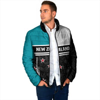 Custom NZ Cricket Pride Padded Jacket Silver Fern Fan Supporter Apparel - Polynesian Pride
