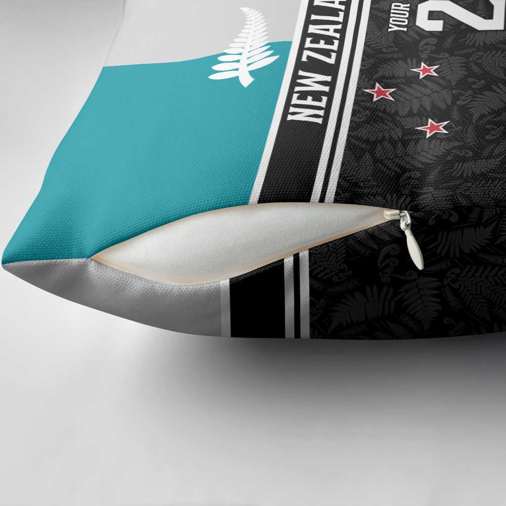 Custom NZ Cricket Pride Pillow Cover Silver Fern Fan Supporter Apparel - Polynesian Pride