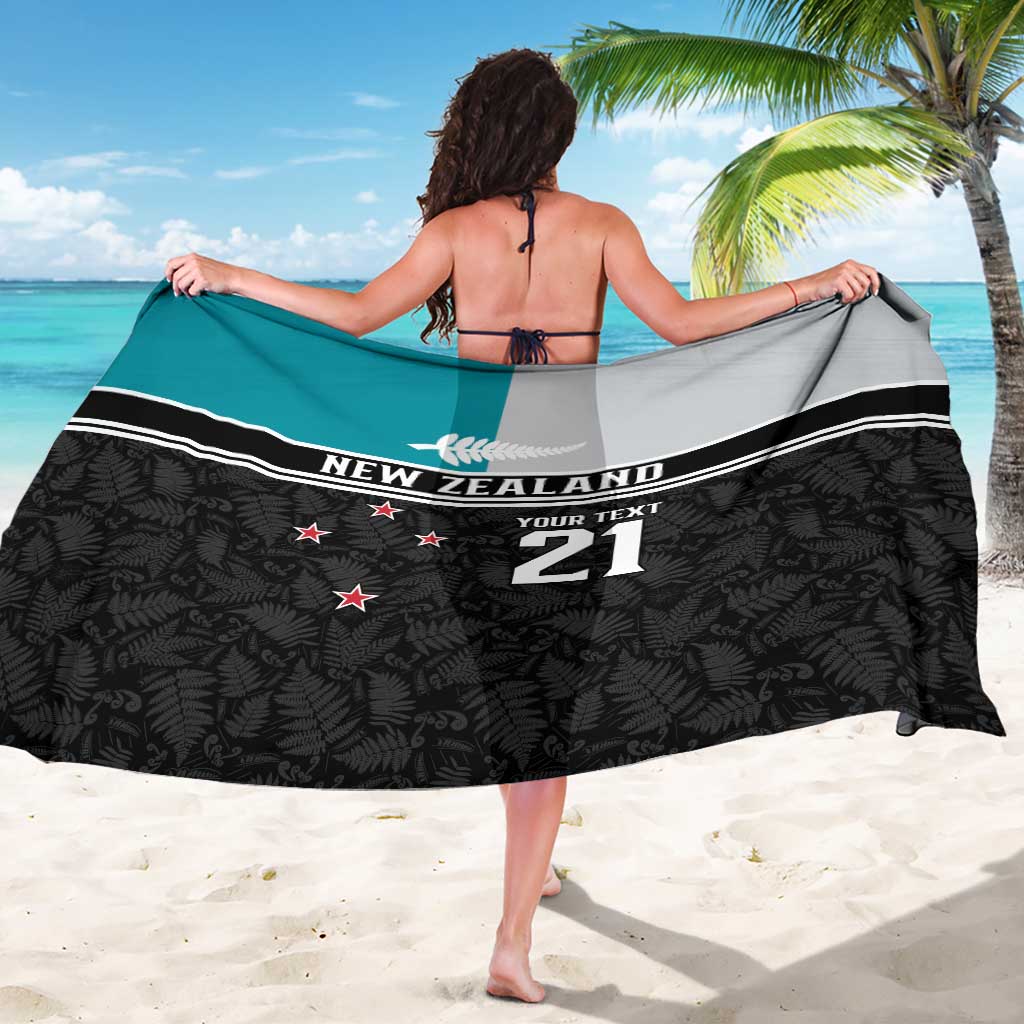 Custom NZ Cricket Pride Sarong Silver Fern Fan Supporter Apparel - Polynesian Pride