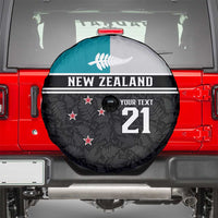 Custom NZ Cricket Pride Spare Tire Cover Silver Fern Fan Supporter Apparel - Polynesian Pride