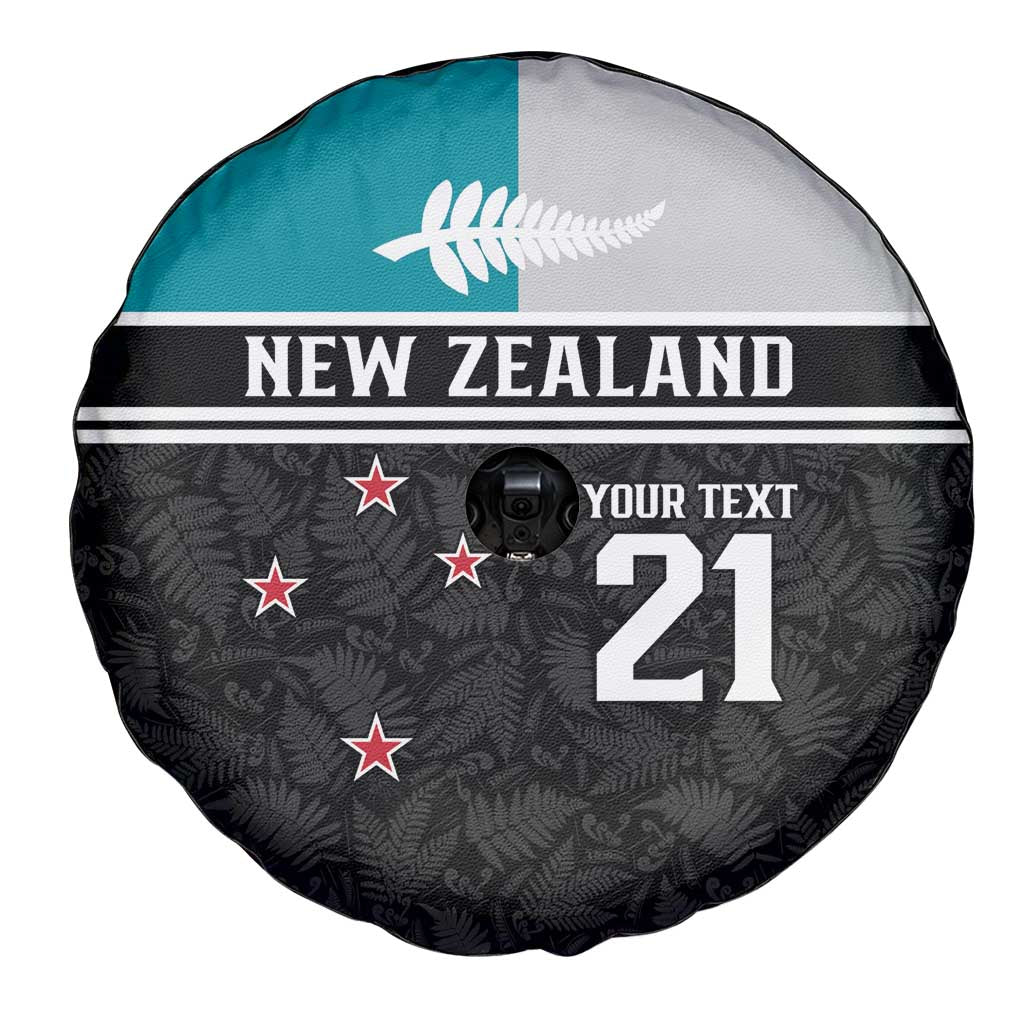 Custom NZ Cricket Pride Spare Tire Cover Silver Fern Fan Supporter Apparel - Polynesian Pride