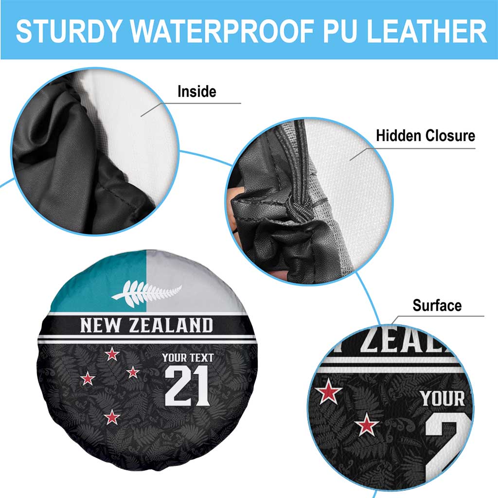 Custom NZ Cricket Pride Spare Tire Cover Silver Fern Fan Supporter Apparel - Polynesian Pride