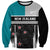 Custom NZ Cricket Pride Sweatshirt Silver Fern Fan Supporter Apparel - Polynesian Pride