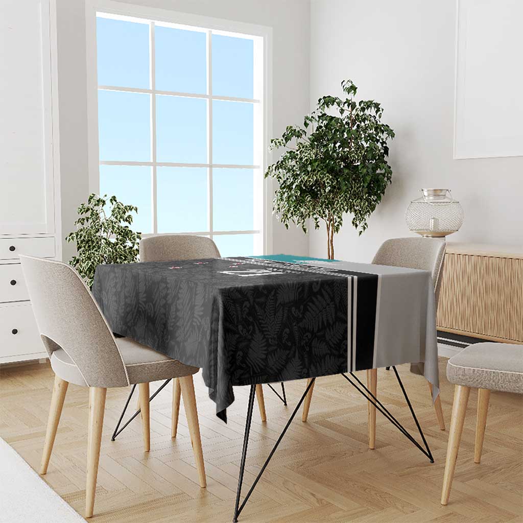 Custom NZ Cricket Pride Tablecloth Silver Fern Fan Supporter Apparel - Polynesian Pride