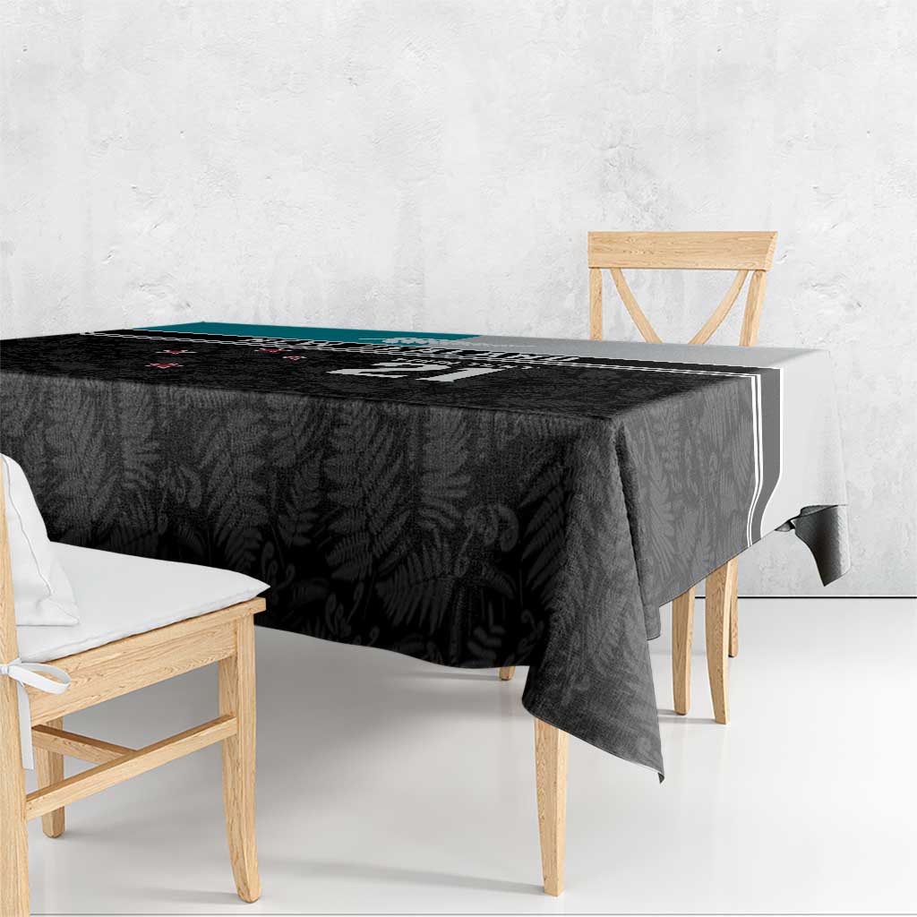 Custom NZ Cricket Pride Tablecloth Silver Fern Fan Supporter Apparel - Polynesian Pride