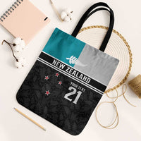 Custom NZ Cricket Pride Tote Bag Silver Fern Fan Supporter Apparel - Polynesian Pride