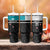 Custom NZ Cricket Pride Tumbler With Handle Silver Fern Fan Supporter Apparel - Polynesian Pride