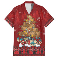 Funny Kiwi Bird Xmas Tree Hawaiian Shirt New Zealand Tribal Christmas Spirit - Polynesian Pride