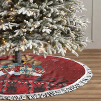 Funny Kiwi Bird Xmas Tree Tree Skirt New Zealand Tribal Christmas Spirit - Polynesian Pride