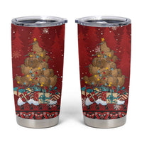 Funny Kiwi Bird Xmas Tree Tumbler Cup New Zealand Tribal Christmas Spirit - Polynesian Pride