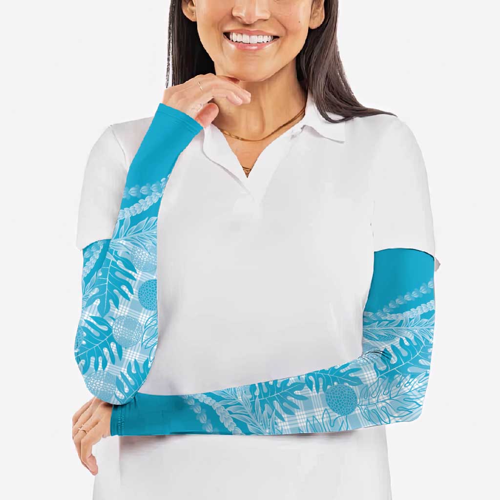 Hawaii Breadfruit Palaka Arm Sleeves Polu Maile Lei - Polynesian Pride