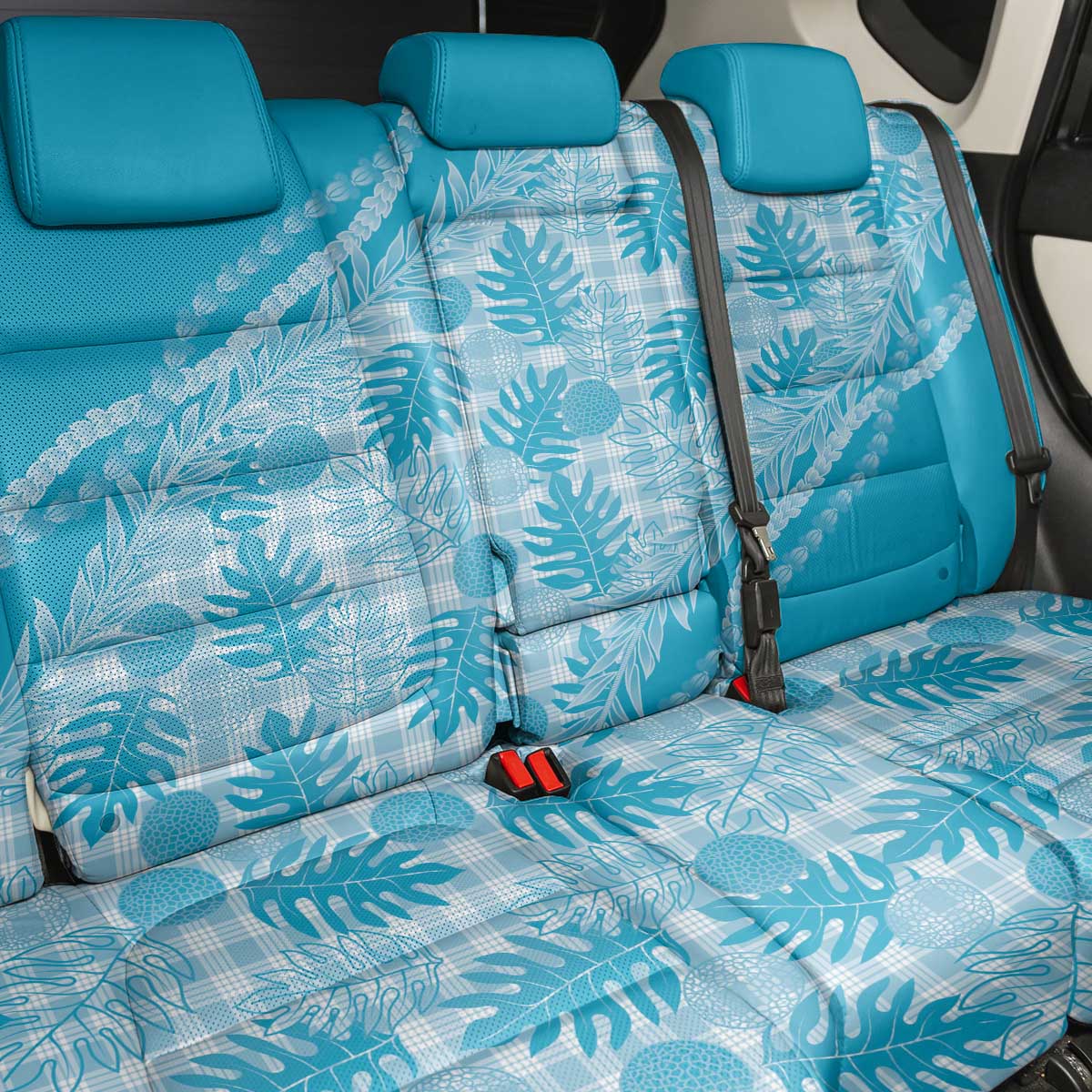 Hawaii Breadfruit Palaka Back Car Seat Cover Polu Maile Lei LT9 - Polynesian Pride