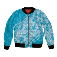 Hawaii Breadfruit Palaka Bomber Jacket Polu Maile Lei - Polynesian Pride