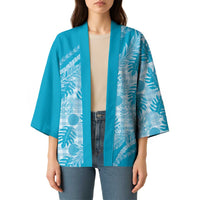 Hawaii Breadfruit Palaka Kimono Polu Maile Lei - Polynesian Pride
