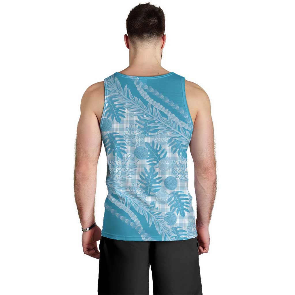 Hawaii Breadfruit Palaka Men Tank Top Polu Maile Lei - Polynesian Pride