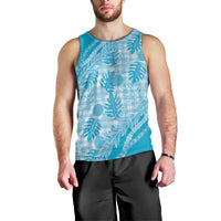Hawaii Breadfruit Palaka Men Tank Top Polu Maile Lei - Polynesian Pride