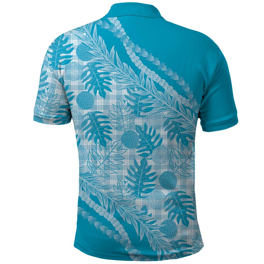 Hawaii Breadfruit Palaka Polo Shirt Polu Maile Lei - Polynesian Pride