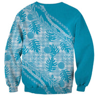 Hawaii Breadfruit Palaka Sweatshirt Polu Maile Lei - Polynesian Pride