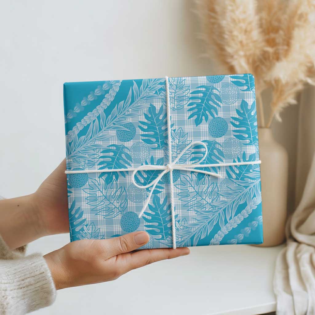 Hawaii Breadfruit Palaka Wrapping Paper Polu Maile Lei - Polynesian Pride