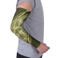 Hawaii Breadfruit Palaka Arm Sleeves Omaomao Maile Lei - Polynesian Pride