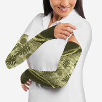 Hawaii Breadfruit Palaka Arm Sleeves Omaomao Maile Lei - Polynesian Pride