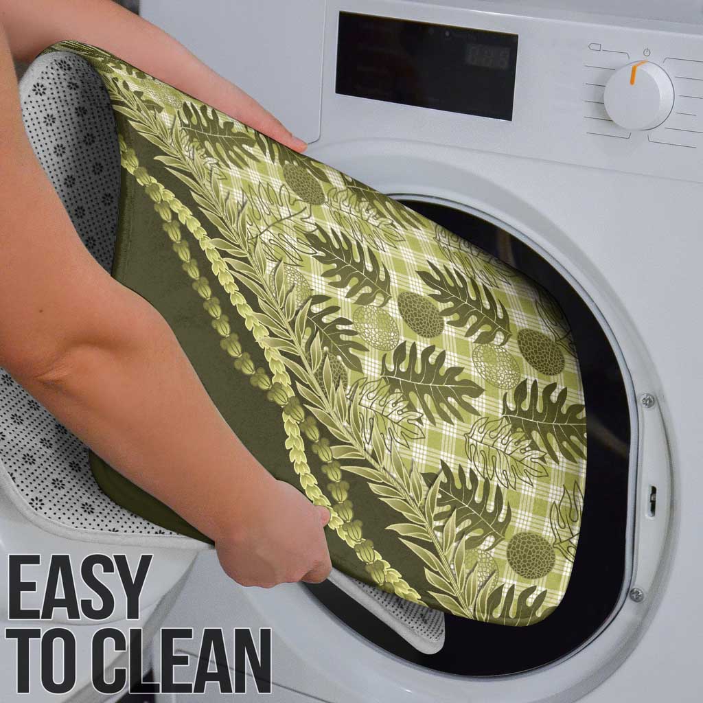 Hawaii Breadfruit Palaka Bathroom Set Omaomao Maile Lei - Polynesian Pride