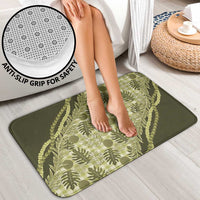 Hawaii Breadfruit Palaka Bathroom Set Omaomao Maile Lei - Polynesian Pride