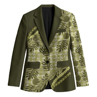Hawaii Breadfruit Palaka Blazer Omaomao Maile Lei - Polynesian Pride