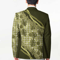 Hawaii Breadfruit Palaka Blazer Omaomao Maile Lei - Polynesian Pride