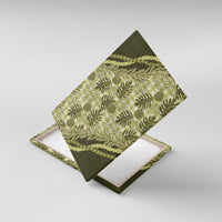 Hawaii Breadfruit Palaka Canvas Wall Art Omaomao Maile Lei - Polynesian Pride