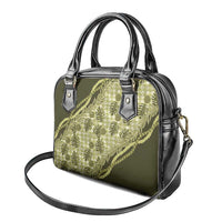 Hawaii Breadfruit Palaka Shoulder Handbag Omaomao Maile Lei - Polynesian Pride