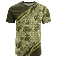 Hawaii Breadfruit Palaka T Shirt Omaomao Maile Lei - Polynesian Pride