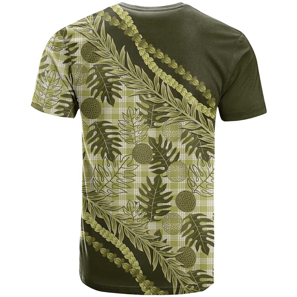 Hawaii Breadfruit Palaka T Shirt Omaomao Maile Lei - Polynesian Pride