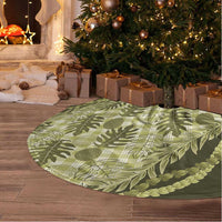Hawaii Breadfruit Palaka Tree Skirt Omaomao Maile Lei - Polynesian Pride