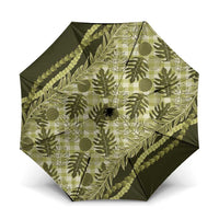 Hawaii Breadfruit Palaka Umbrella Omaomao Maile Lei - Polynesian Pride