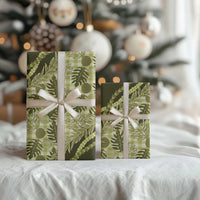 Hawaii Breadfruit Palaka Wrapping Paper Omaomao Maile Lei - Polynesian Pride