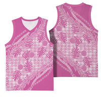 Hawaii Breadfruit Palaka Basketball Jersey Omaomao Ulaula Maile Lei - Polynesian Pride