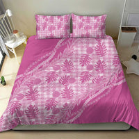 Hawaii Breadfruit Palaka Bedding Set Omaomao Ulaula Maile Lei - Polynesian Pride