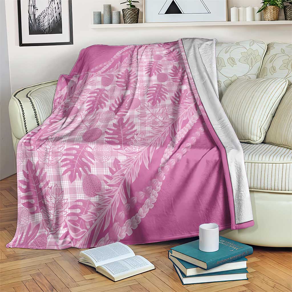 Hawaii Breadfruit Palaka Blanket Omaomao Ulaula Maile Lei - Polynesian Pride